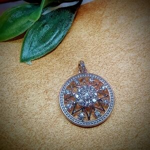 Source Unknown Silver Starburst Pendant